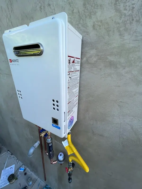 Tankless water heater installation for Weyanoke homes